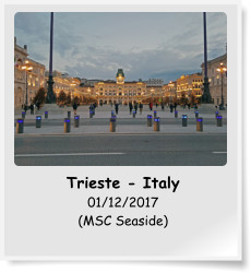 Trieste - Italy 01/12/2017 (MSC Seaside)