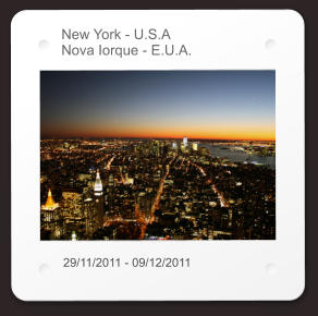 New York - U.S.A Nova Iorque - E.U.A. 29/11/2011 - 09/12/2011