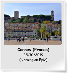 Cannes (France) 25/10/2019 (Norwegian Epic)