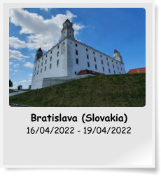 Bratislava (Slovakia) 16/04/2022 - 19/04/2022