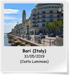Bari (Italy) 31/05/2019 (Costa Luminosa)