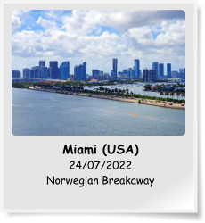 Miami (USA) 24/07/2022 Norwegian Breakaway