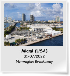 Miami (USA) 31/07/2022 Norwegian Breakaway
